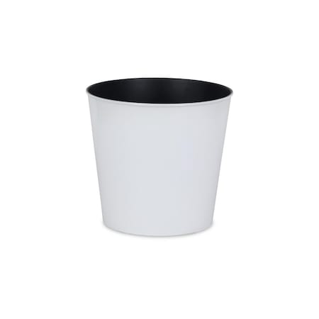 Cheungs 10.5 in. Round Tapered Recycled Plastic Planter, White PP-100WT